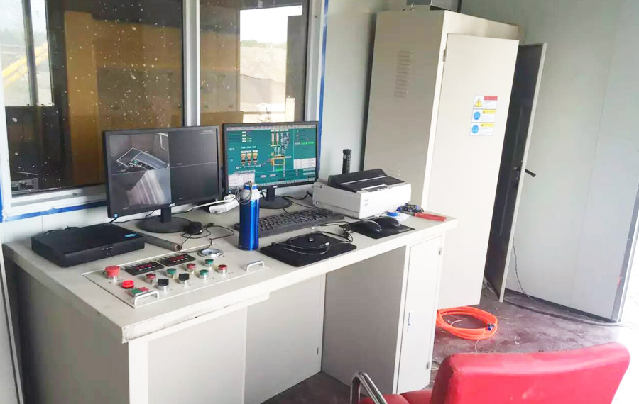 江苏省常州市HZS120站电脑全自动搅拌站控制系统